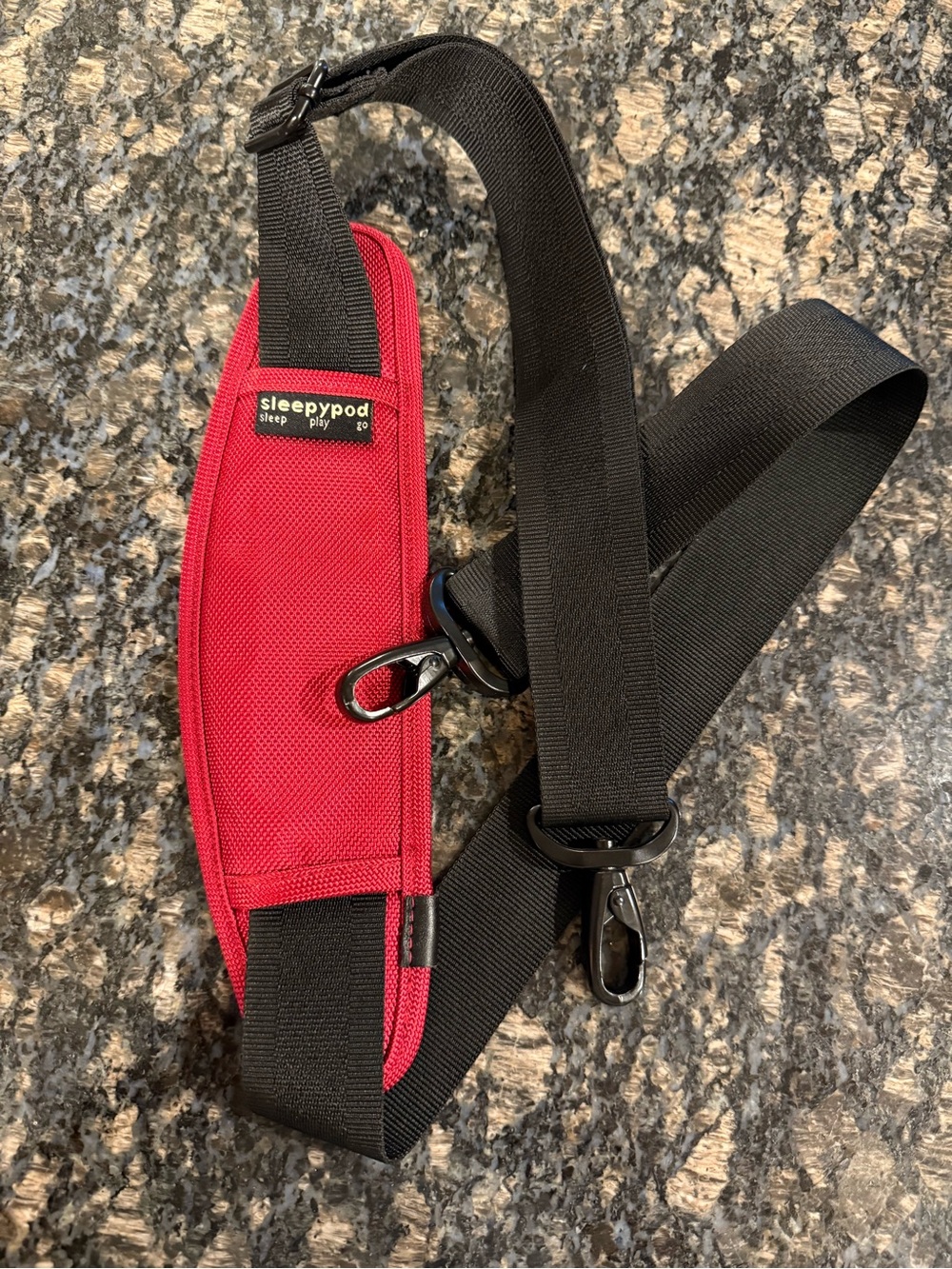 Sleepypod Strawberry Red Padded Shoulder Replacement Strap for mobile bed